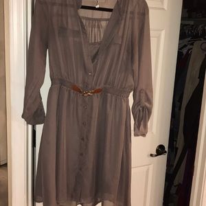 Grey mocha dress